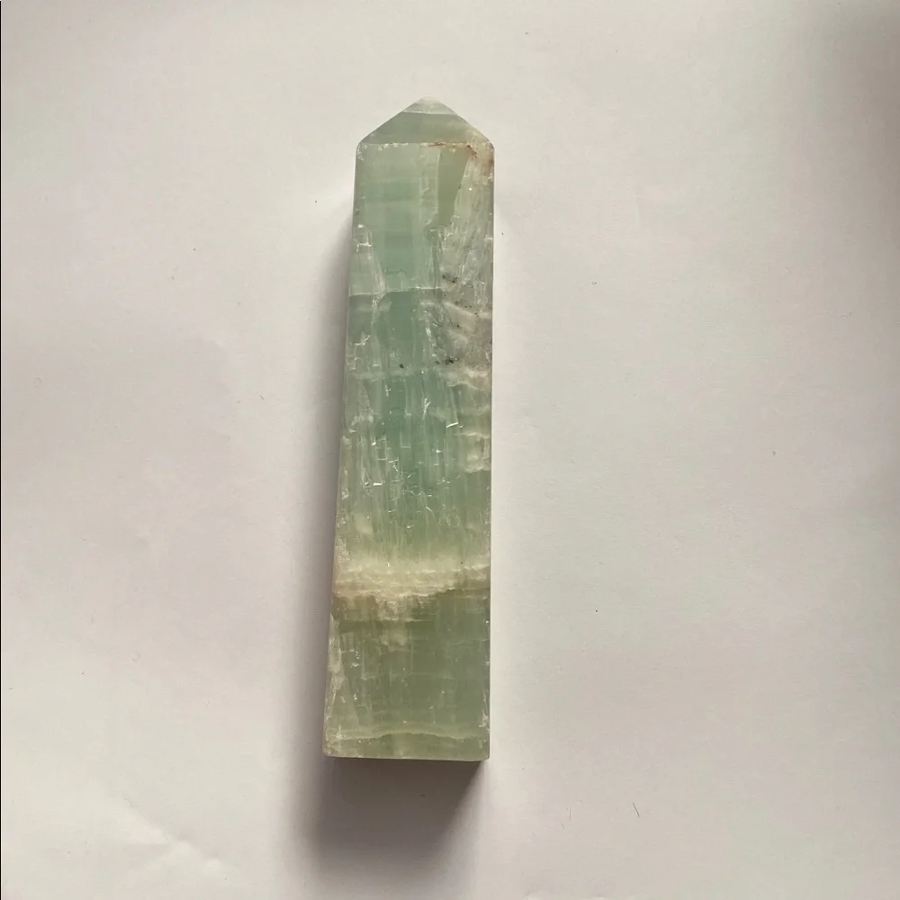 Caribbean Calcite Polished Crystal Tower - Picture 6 of 7